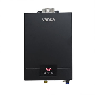Aquecedor de água a gás digital de 12 L com controlo digital do termostato e design montado na parede