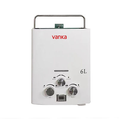 Acampamento ao ar livre aquecedor de água quente Propano 6L sem tanque A pedido aquecedor de água portátil