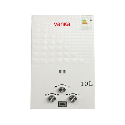 Aquecedor de água sem reservatório de gás liquefeito de 20 kW 10 L com ignição automática por pulso elétrico para chuveiro