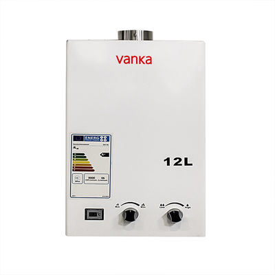 Aquecedor de água de gás de escape forçado com regulação de temperatura digital Alta eficiência 12L - 24L