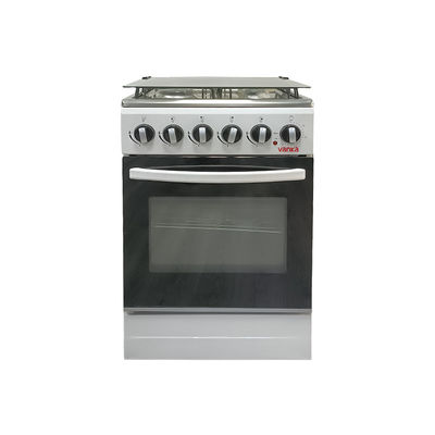 4 Forno a gás de queimador com churrasqueira de convecção e estante de vidro temperado para casa