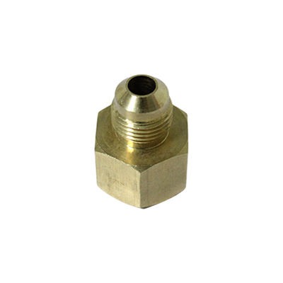 Conector de gás de latão para tubos de gás natural com rosca de encaixe recto
