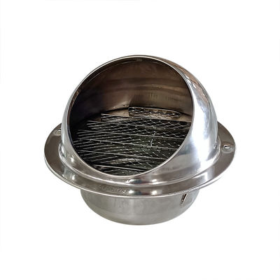 Stainless Steel Round Wall Vent Grille Cover Rainproof Windproof Exhaust Vent