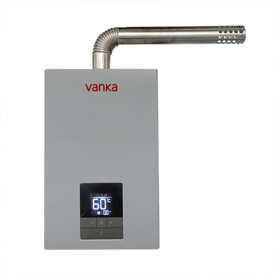 Aquecedor de água a gás sem tanque de 16L com temperatura constante, fácil instalação, design sem tubulação dobrada