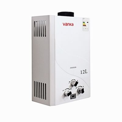 Aquecedor de Água Instantâneo a Gás GLP de Baixa Pressão de 12L com Design Portátil Montado na Parede para Uso em Residências, Hotéis, Apartamentos e Áreas Rurais