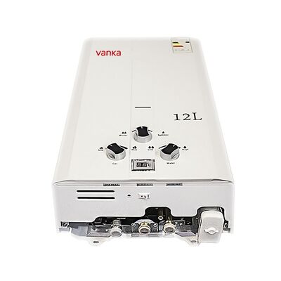 Caldeira de água a gás de 12 litros instalada na parede, instantânea, sem reservatório, temperatura ajustável, para uso doméstico, hotel, apartamento e comercial