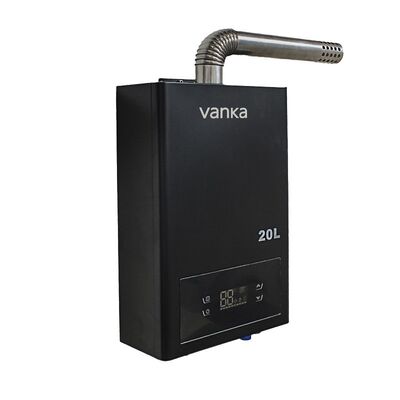 Aquecedor de água a gás para interiores com ventilação equilibrada, controle digital de temperatura, aquecimento de precisão, economia de energia, seguro