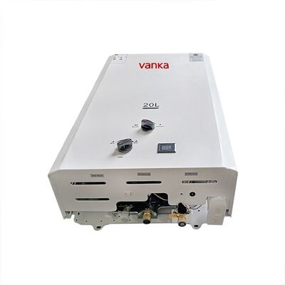 Aquecedor de Água a Gás Termostático Sem Tanque de 20L com Dupla Chaminé Cinza OEM ODM