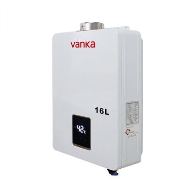 Aquecedor de água a gás interno termostático 12L–18L tipo de exaustão forçada