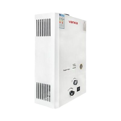 Aquecedor de água a gás termostático residencial de 16L com sistema de segurança de combustível equilibrado e de escape direto