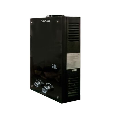 Aquecedor de água a gás sem tanque de propano de 16L 18L 20L 22L 24L com painel de vidro temperado, design de exaustão forçada e alta eficiência