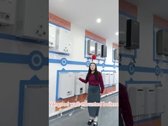 Caldeira combinada montada na parede que utiliza gás natural para aquecimento central doméstico e abastecimento de água quente